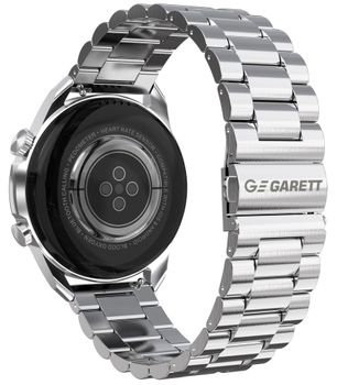 Smartwatch męski Garett V10 srebrny stalowy. Smartwatch męski Garett. Zegarek męski Garett. Męski zegarek z bluetooth. Męski zegarek smartwatch z rozmowami. Zegarek z funkcjami sportowymi. Zegarek męski na bransolecie Garett idealny na prezent (1).jpg